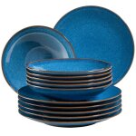Service de table - mser - 931946 - vintage - 6 personnes - porcelaine et cramique