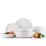 Service de table victo set de vaisselle fabriqu dans lue (18 pices) pour 6 personnes faence brillant ...