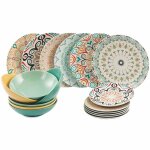 Service de table - villa deste home tivoli - 5909276 - 18 pi�ces - porcelaine - multicolore