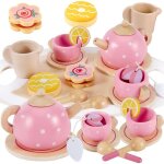 Service � th� jouets dinette en bois enfant accessoire cuisine enfant ave plateaujouets en bois pour ...