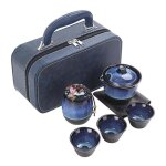 Service � th� portable kung fu - th�i�re kung fu avec bo�te � th� et 3 tasses � th� pour le bureau