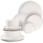 Service de vaisselle navaris en gr�s - 16 pi�ces pour 4 personnes �l�gant et durable