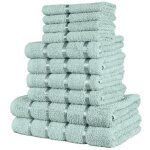Serviette - a2z - duck egg - 100% coton - 500 gsm - ensemble de 10 pi�ces