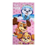 Serviette de bain et de plage - paw patrol - 70x140 cm - s�che rapide - ultra - absorbante - rose