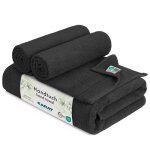 Serviette bay doux absorbant et polyvalent noir 50 x 100 cm Serviette bay doux absorbant et polyvalent noir 50 x 100 cm