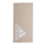 Serviette beige / blanc homme adidas towel