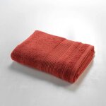 Draps de bain - promo linge - coton - 70x130 cm - terracotta