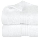 Serviette ou drap de bain 100 x 150 cm couleur moderne blanc