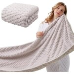 Serviettes de hammam grande serviette de bain serviette de douche en polaire corail 90 x 170 cm serviette ...