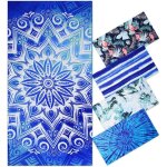 Serviette de plage microfibre anti sable homme femme - xxl drap de plage adulte 180x90 cm bleu mandala ...