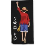 Serviette de plage - one piece - 70x140 cm - 100% coton - noir - enfant