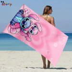 Serviette de plage - 80 x 160cm rainbow polyester camping serviettes pour filles enfants s�chage rapide ...