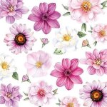 Serviettes de table - ambiente - paquet de 20 - 3 plis - 33x33cm - en papier de soie - jetable - motif ...