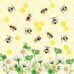 Serviettes de table - ambiente - paquet de 20 - 3 plis - 33x33cm - en papier de soie - jetable - motif ...