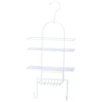 Serviteur de douche en acier - msv - 53 x 25 x 10. 6 cm - blanc