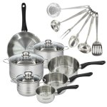 Set 1 poêle 24 cm 3 casseroles 12 16 20 cm 3 faitouts 16 20 et 24 cm en inox et 6 ustensiles inox fackelmann ... Set 1 poêle 24 cm 3 casseroles 12 16 20 cm 3 faitouts 16 20 et 24 cm en inox et 6 ustensiles inox fackelmann ...