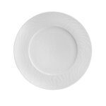 Set de 12 assiettes creuses ria rondes plat � soupe p�tes desserts en porcelaine blanc - diam�tre 23 ...
