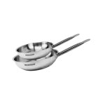 Set de 2 poêles 24 et 28 cm en inox fackelmann eterna Set de 2 poêles 24 et 28 cm en inox fackelmann eterna