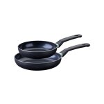 Set de 2 po�les � induction - fackelmann - brandao - aluminium c�ramique antiadh�sif - � 20 et 24 cm