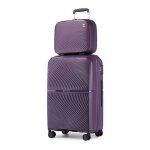 British traveller set de 2 valises cabine rigide valise de voyage 55x40x22cm  4 roulettes + serrure ...