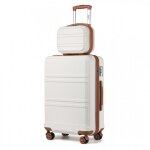 Kono set de 2 valises de voyage 51. 5x38x21cm valise rigide abs bagage cabine + valise vanity case � ...