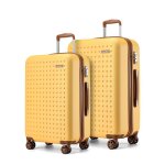 Kono set de 2 valises de voyage 65 + 75cm bagage en abs + pc valise rigide trolley lgre bagage 4 roulettes ...