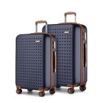 Kono set de 2 valises de voyage 65 + 75cm bagage en abs + pc valise rigide trolley lgre bagage 4 roulettes ...