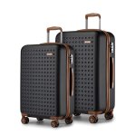 Kono set de 2 valises de voyage 65 + 75cm bagage en abs + pc valise rigide trolley ultra lgre bagage ...