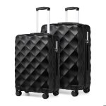 Kono set de 2 valises de voyage rigide bagage cabine  main (53 + 61cm) ultra lgere  4 roulettes avec ...