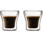 Set 2 verres - bodum - assam - double paroi - 0. 1 l - transparent
