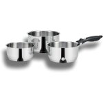 Set de 3 casseroles 1618 et 20cm inox de qualit� professionnelle 18 / 10