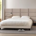 Set de 3 coussins muraux carpino en velours 60 x 30 cm gris clair