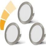 Set de 3 luminaires pour meuble led dimmable 230v 4w led ip44 g4 15mm spots encastrables pour meuble ... Set de 3 luminaires pour meuble led dimmable 230v 4w led ip44 g4 15mm spots encastrables pour meuble ...