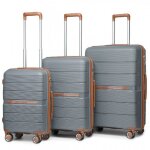Set de 3 valises (55 / 66 / 76cm) ultra lger valises de voyage en polypropylne lgere  4 roulettes ...