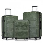 Kono set de 3 valises de voyage rigide bagage cabine (51. 55 / 65 / 75cm) avec 4 roulettes et serrure ...