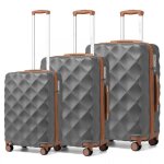 Set de 3 valises de voyage (53 / 61 / 73cm) rigide ultra l�g�re valise de voyage avec roulettes 4x360 ...