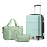 Kono set de 3 valises de voyage rigide bagage cabine 51. 5x40x22cm + pliable sac de voyage pour sport ...