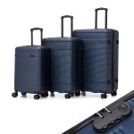 Set de 3 valises de voyage rigide bagage cabine (55 / 66 / 75cm) abs avec 4 roues et serrure de sécurité ... Set de 3 valises de voyage rigide bagage cabine (55 / 66 / 75cm) abs avec 4 roues et serrure de sécurité ...
