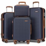 Kono set de 4 valises de voyage (31 / 55 / 65 / 75cm) abs + pc valise rigide trolley lgre bagage 4 ...