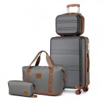 Kono set de 4 valises de voyage rigide bagage cabine 51. 5x38x21cm avec portable vanity case + pliable ...