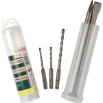 Set 5 pièces bosch - 2 burins et 3 forets pour perforateur sds plus Set 5 pièces bosch - 2 burins et 3 forets pour perforateur sds plus