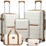 British traveller set de 5 valises de voyage (55 / 66 / 76cm) 4 roulettes serrure tsa + sac de voyage ...