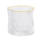 Set de 6 verres avec bord dor� ? 250 ml