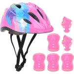 Set 7 pi�ces protection enfant v�lo / patinage ? casque s�curit� + genouill�res coudi�res poignets ? ...