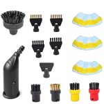 Set accessoires pour nettoyeur vapeur ? 14 pi�ces microfibres brosses power buse compatible k�rcher sc1?sc5 ...