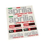 Set dautocollants aprilia racing (10 - pices) 20x24cm sr 50 rs rsv 125