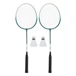 Set de badminton - 2 raquettes + 2 volants dans un sac de transport