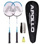 Set badminton apollo match pro 800 carbon ? raquettes de badminton avec housse et volants ? blau / grau ... Set badminton apollo match pro 800 carbon ? raquettes de badminton avec housse et volants ? blau / grau ...