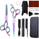 Set de coiffure - ciseaux de coiffure - cape de coiffure - ciseaux de coiffure droitier - set de ciseaux ...
