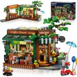 Set de construction caf� r�tro � construire avec led 1493 pi�cesdesign ouvrant cadeau mod�le d�coratif ...